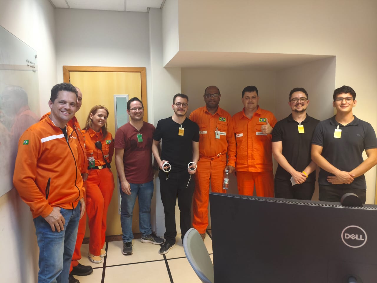 Teste in loco do treinamento em realidade virtual